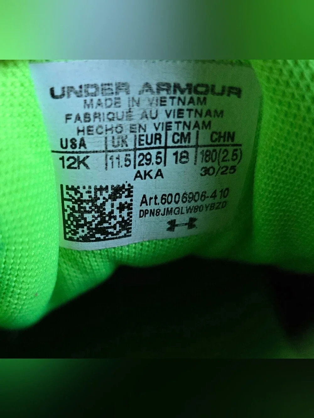 Sz 12 Toddler Kids UNDER ARMOUR CHARGED ASSERT 11 Midnight Navy/Blue Blur/HyperG